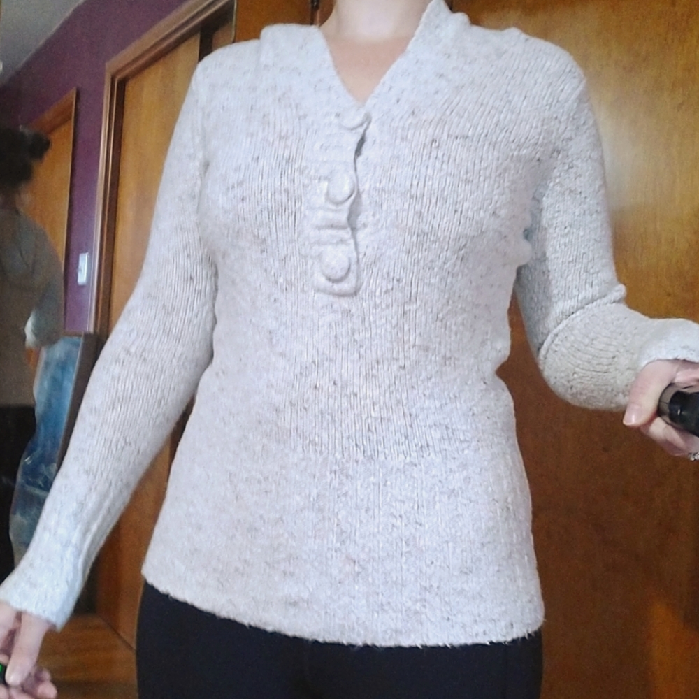 Knit hoodie